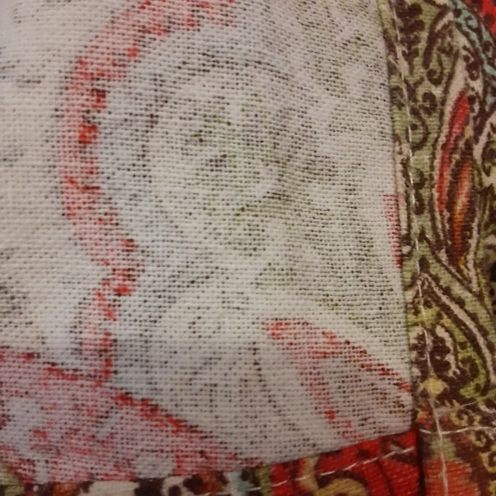 100%Cotton Earthy Floral Scroll Tablecloth 60x105 Quality